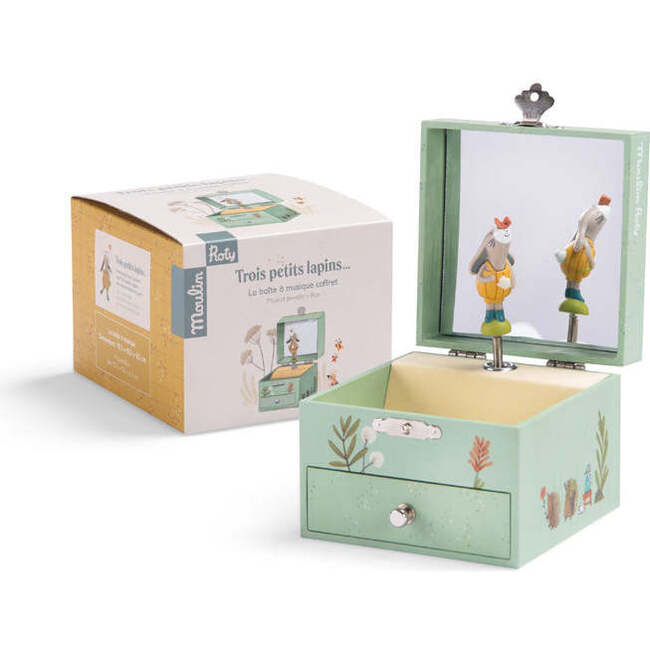 Musical Jewelry box - Three Little Rabbits - Developmental Toys - 3