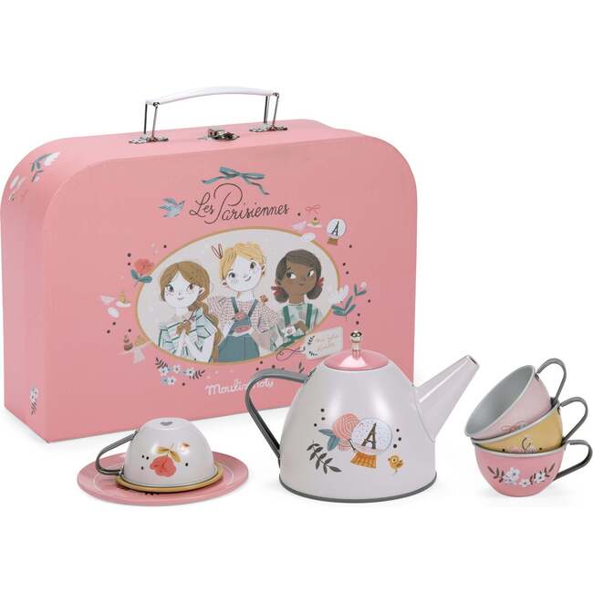 Suitcase - New Tea Party Metal Set The Parisiennes