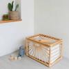 Xander Handcrafted Rattan Storage Trunk With Removable Lining, Natural - Storage - 2