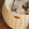 Apple Handcrafted Rattan Storage Basket With Removable Lining, Natural - Storage Baskets - 5