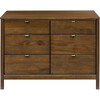 Bondi 6-Drawer Assembled Dresser, Natural Walnut - Dressers - 2