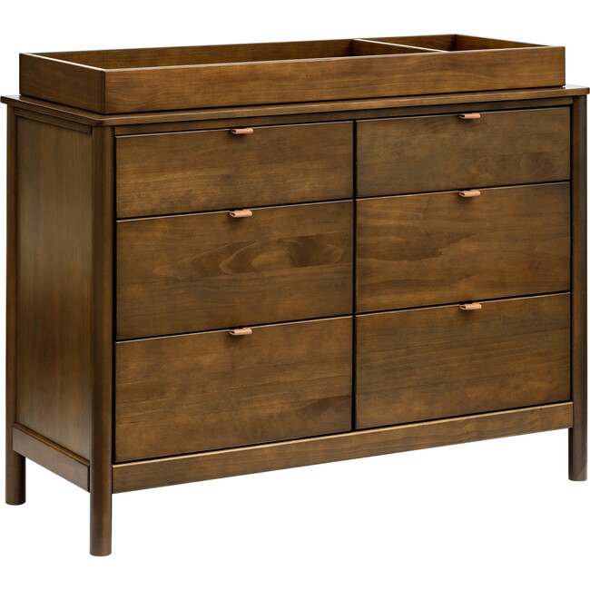 Bondi 6-Drawer Assembled Dresser, Natural Walnut - Dressers - 3