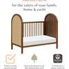 Bondi Cane 3-in-1 Convertible Crib in Natural Walnut with Natural Cane - Cribs - 4