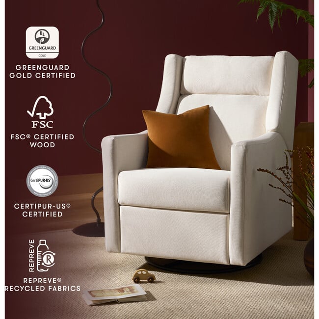 Kiwi Plus Power Recliner and Swivel Glider, Performance Cream Eco-Weave - Glider - 4