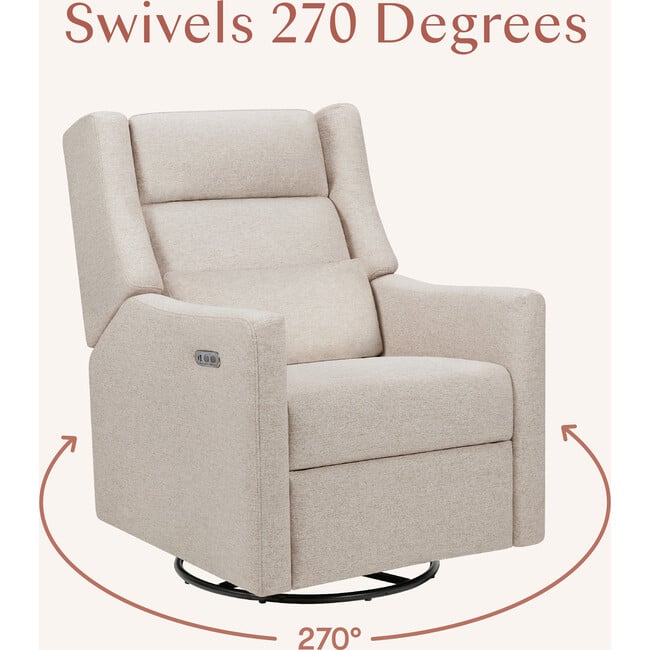 Kiwi Plus Power Recliner and Swivel Glider, Performance Beach Eco-Weave - Glider - 7