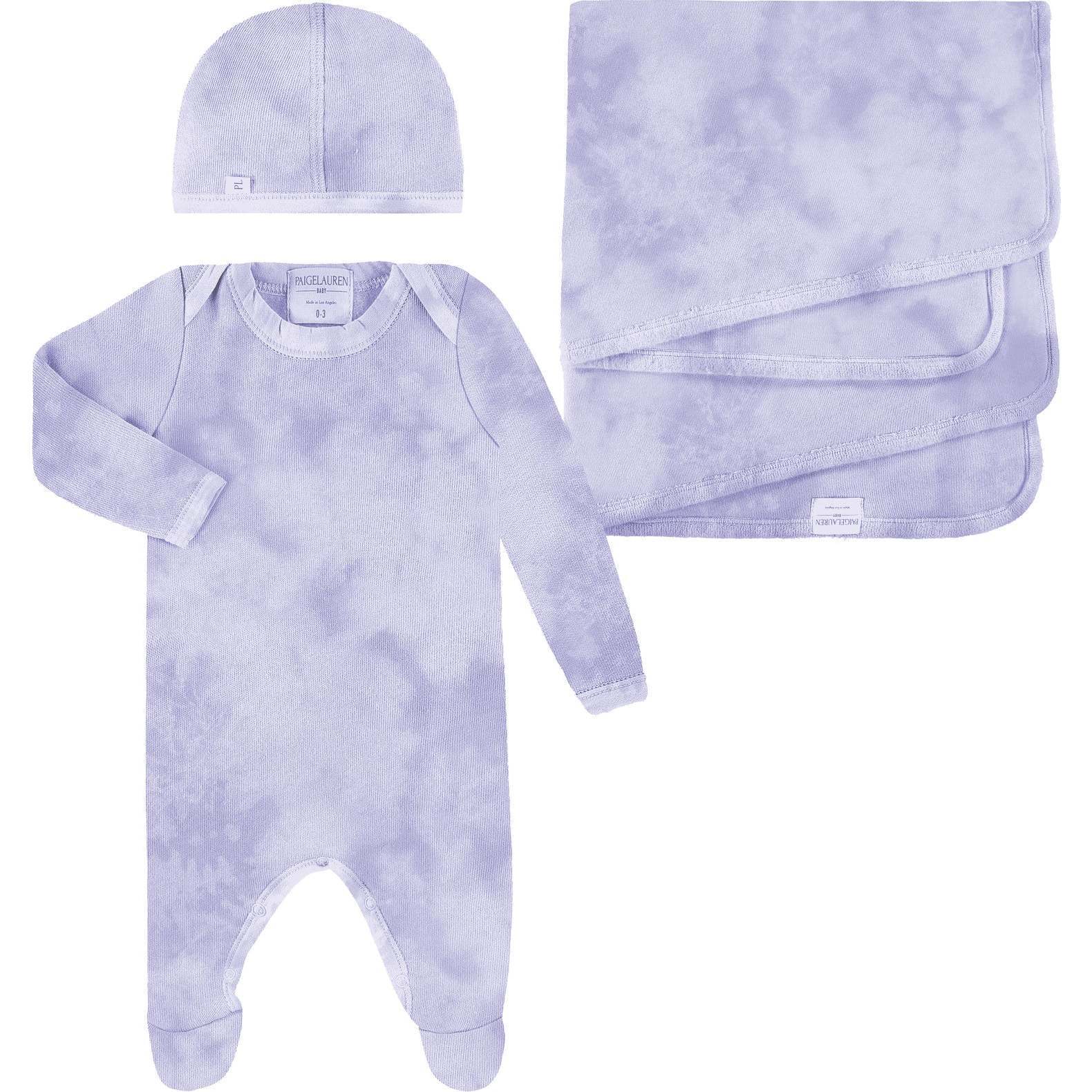 Welcome Home Eco-Marble Hacci 3 pc Sets, Purple - Mixed Apparel Set - 1
