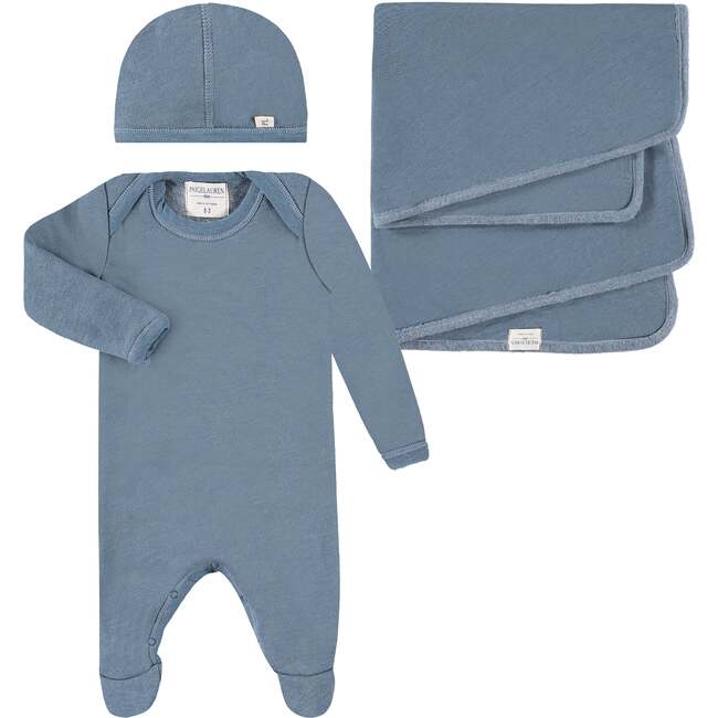 Welcome Home Eco-Fleece 3 pc Sets, Blue - Mixed Apparel Set - 1
