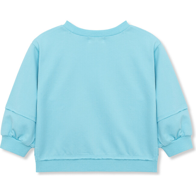 Butterfly 3D Pullover Sweatshirt, Light Blue - Sweatshirts - 2