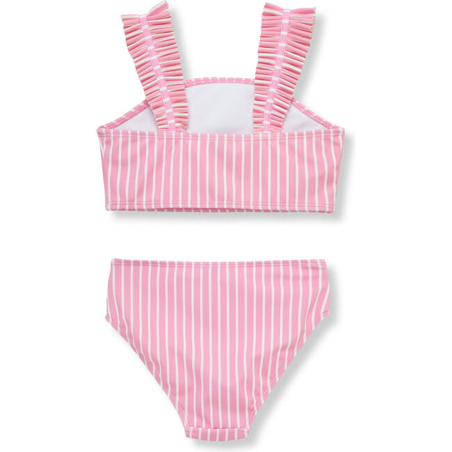 Ruched Straps Two-Piece Swimsuit, Light Pink - Two Pieces - 3