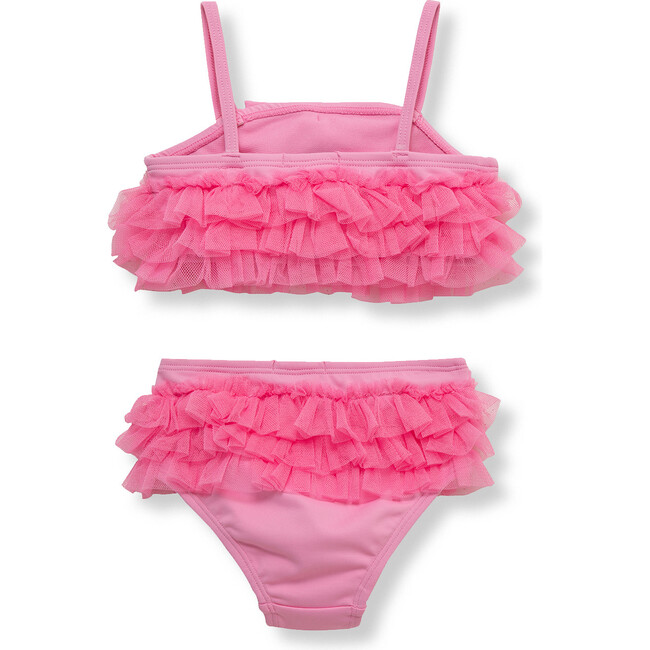 Infant Mesh Ruffle Two-Piece Swimsuit, Pink - Two Pieces - 3