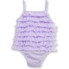 Infant Mesh Ruffle One-Piece Swimsuit, Purple - One Pieces - 2