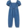 Infant Braided  Jumpsuit, Indigo - Rompers - 1 - thumbnail