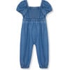 Infant Braided  Jumpsuit, Indigo - Rompers - 2