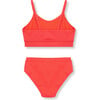 Braided Two-Piece Swimsuit, Neon Orange - Two Pieces - 3