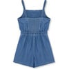 Braided Chambray Romper, Indigo - Rompers - 2