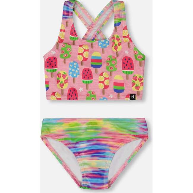 Two-Piece Swimsuit, Multicolored