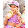 Two-Piece Swimsuit, Old Mauve And Multicolored Butterflies - Two Pieces - 2
