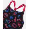Two-Piece Swimsuit, Black And Blue And Pink Items - Two Pieces - 4