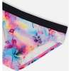 Two-Piece Racerback Swimsuit, Butterflies On Multicolored And Black Background - Two Pieces - 5