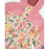 Two-Piece Mid-Season Outerwear Set, Sage, Pink, And Flowers On Beige - Raincoats - 4