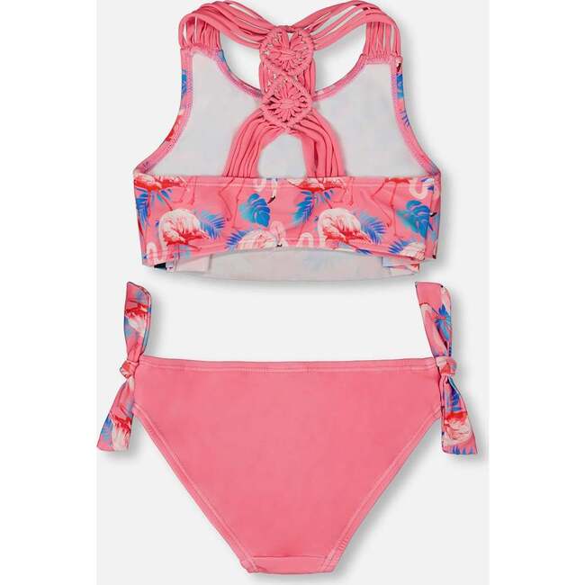 Two-Piece Swimsuit, Candy Pink And Pink Flamingo - Two Pieces - 5