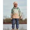 Two-Piece Mid-Season Outerwear Set, Pale Green, Sage, Tan, And Gray - Raincoats - 2