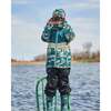 Two-Piece Mid-Season Outerwear Set, Forest Green With Black Pines - Raincoats - 2