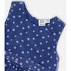 Tiered Dress, Bleu With Daisy Print - Dresses - 5