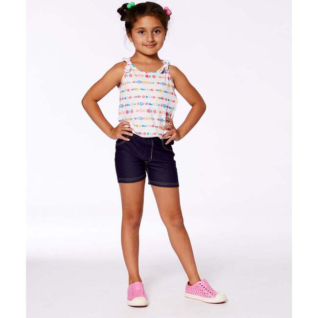 Tank Top With Knots, White And Multicolored Candies - T-Shirts - 2