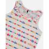 Tank Top With Knots, White And Multicolored Candies - T-Shirts - 4