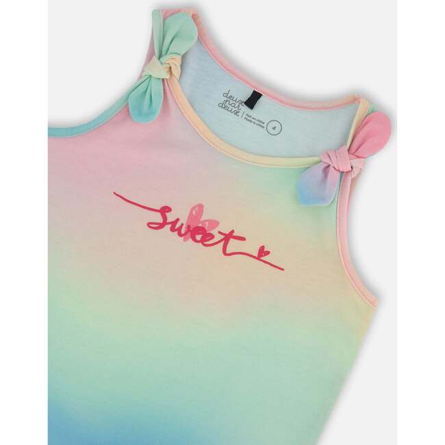 Tank Top With Knots, Multicolored Tie Dye - T-Shirts - 4