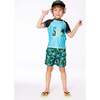 Swim Trunks, Green Jungle On Black - Swim Trunks - 3