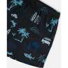 Swim Trunks, Light Blue Beach On Black - Swim Trunks - 5