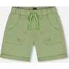 Stretch Twill Short, Green - Shorts - 1 - thumbnail