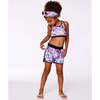 Swim Shorts, Butterflies On Multicolored And Black Background - Swim Trunks - 2