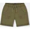 Stretch Twill Short, Dark Olive Green - Shorts - 1 - thumbnail