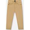 Stretch Twill Pants, Light Golden Beige - Pants - 1 - thumbnail