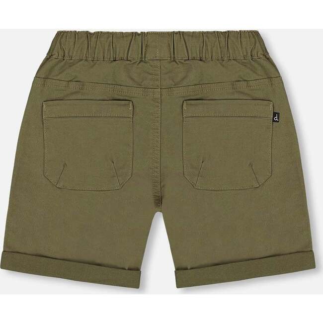 Stretch Twill Short, Dark Olive Green - Shorts - 4