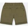 Stretch Twill Short, Dark Olive Green - Shorts - 4