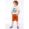 Stretch Twill Short, Vibrant Orange - Shorts - 3