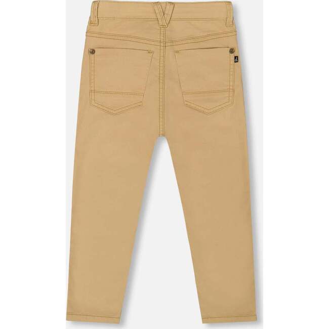 Stretch Twill Pants, Light Golden Beige - Pants - 4