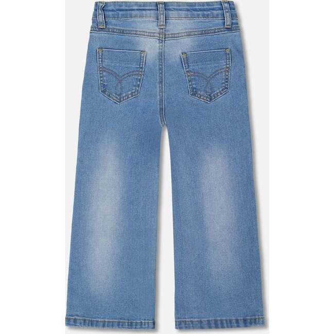 Wide Leg Jeans, Denim Blue - Jeans - 4