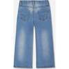 Wide Leg Jeans, Denim Blue - Jeans - 4