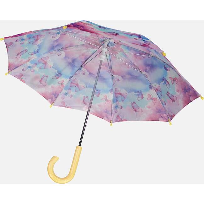 Umbrella, Butterflies On Multicolored Background - Umbrellas - 4