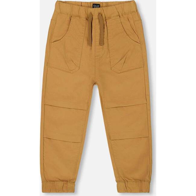 Stretch Twill Jogger Pant, Tan