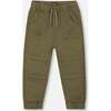 Stretch Twill Jogger Pant, Dark Olive Green - Pants - 1 - thumbnail