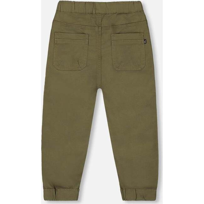 Stretch Twill Jogger Pant, Dark Olive Green - Pants - 3