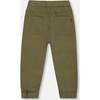 Stretch Twill Jogger Pant, Dark Olive Green - Pants - 3