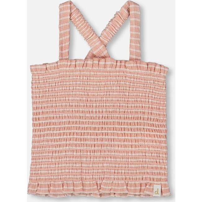 Smocked Tank Top, Light Old Pink