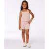 Smocked Tank Top, Light Old Pink - T-Shirts - 2